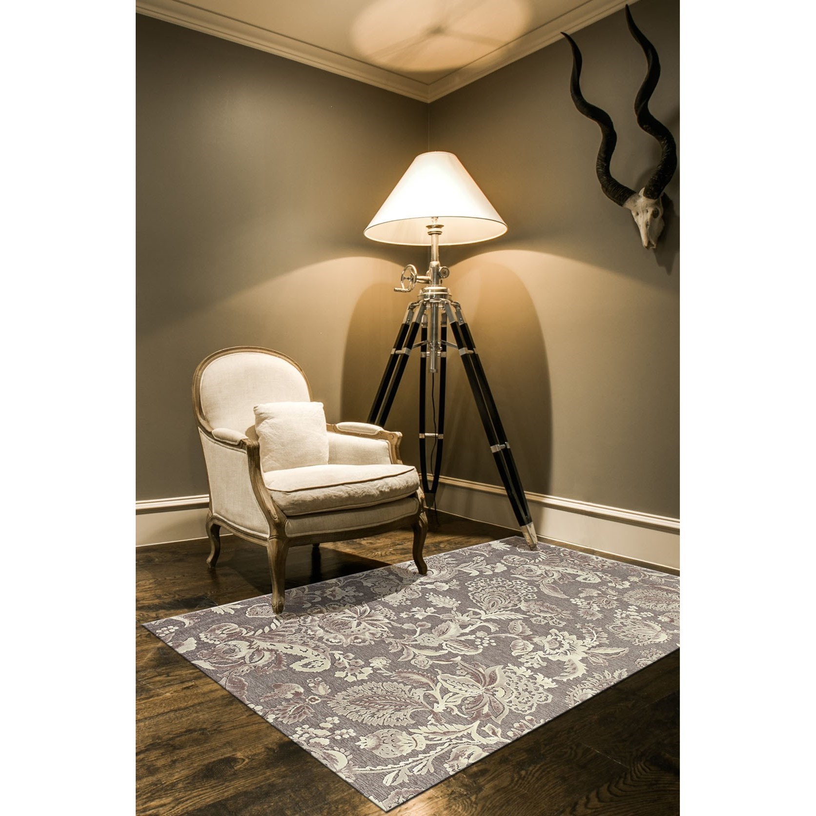 Feizy Rugs Saphir Zam Pewter/Gray 7'-6 Feizy Rugs Saphir Zam Pewter/Gray 7'-6